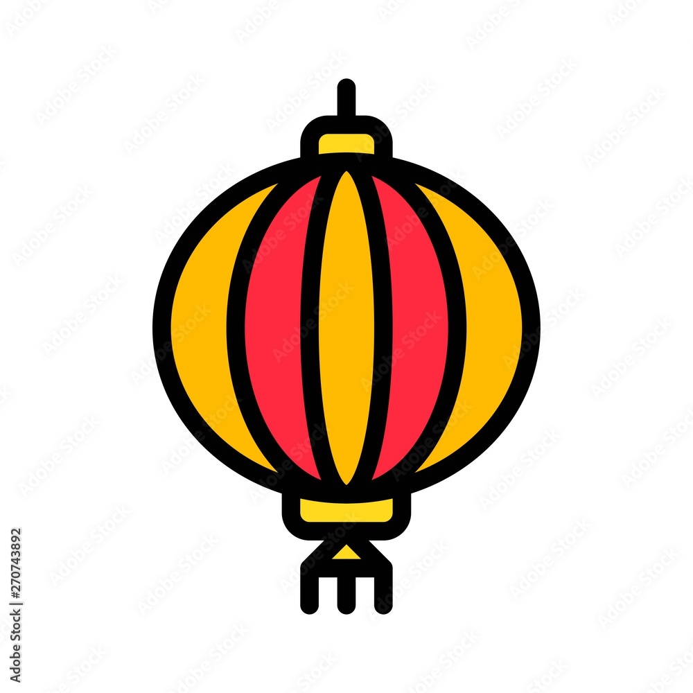 Lantern vector, Chinese lunar new year filled icon Lantern vector, Chinese lunar new year filled icon