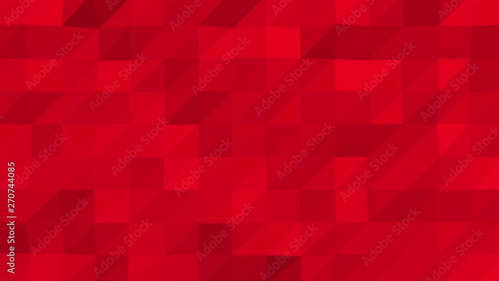 Abstract digital background with polygonal geometric surface. Modern minimalistic concept for broadcast or sceersaver. Looped 3d animation.