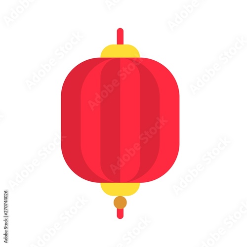 Lantern vector, Chinese lunar new year flat icon