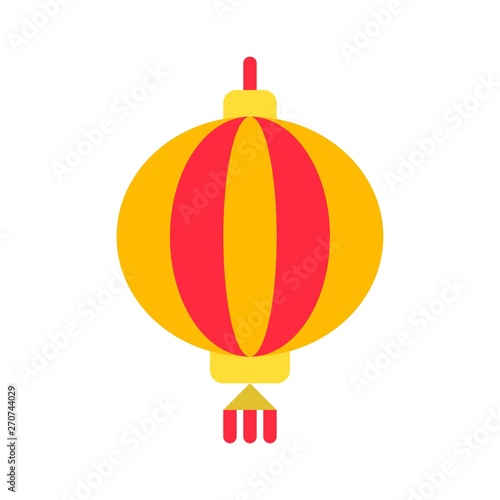 Lantern vector, Chinese lunar new year flat icon