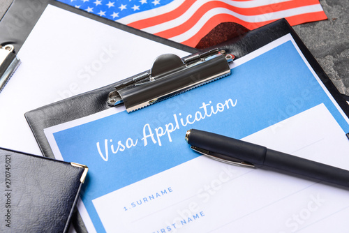 Visa application form and U...
