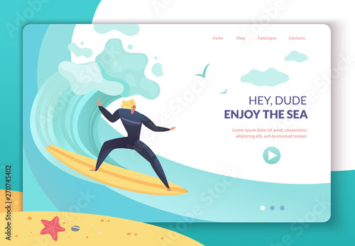 Summer holidays landing page