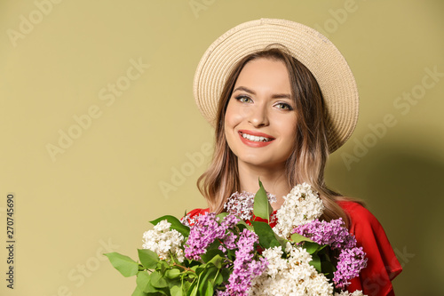 Beautiful young woman with ...