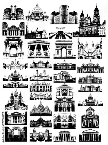 Building Silhouettes Vector design collection