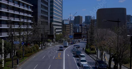 Cherry blossom at Yasukuni street in Tokyo daytime photo