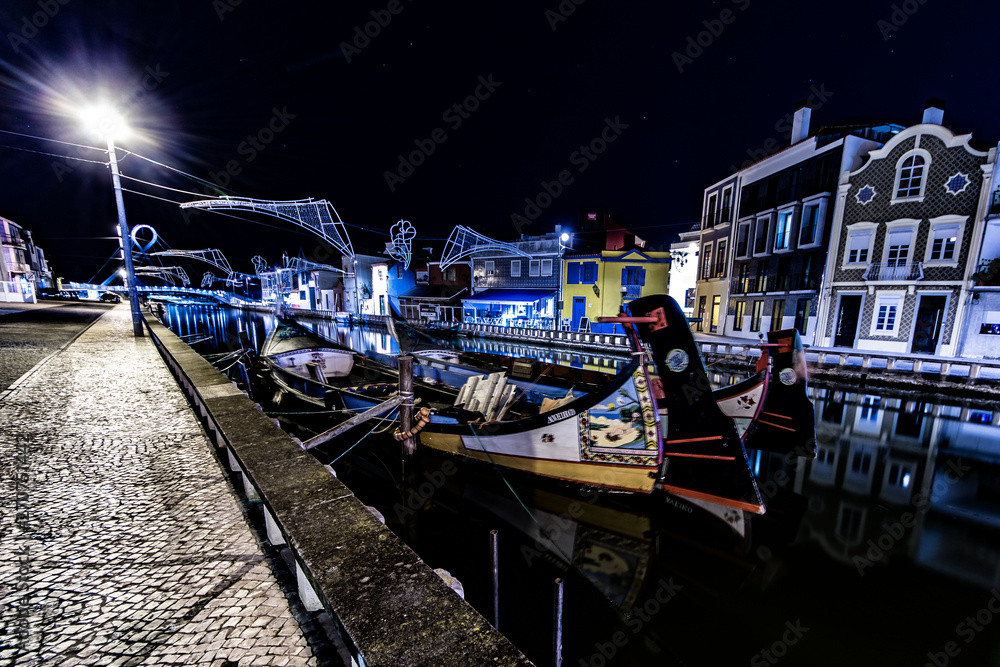 Fototapeta premium aveiro at night