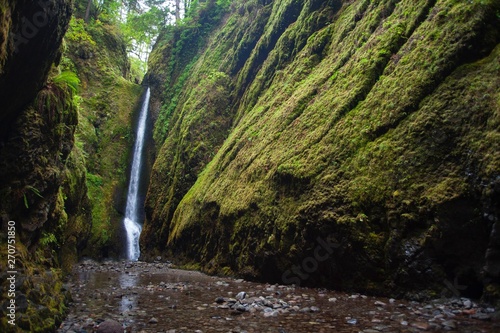 waterfall in deep forest