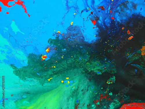 Fototapeta Naklejka Na Ścianę i Meble -  Top view colorful art abstract ocean  background.