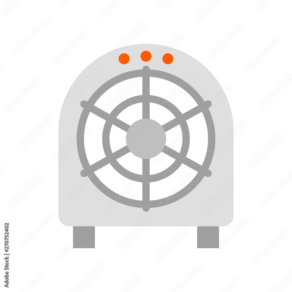 Floor fan vector illustration, Isolated filat style icon Floor fan vector illustration, Isolated filat style icon