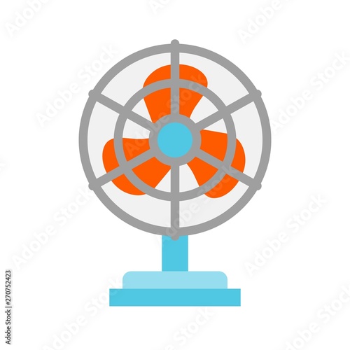 Stand fan vector illustration, Isolated filat style icon