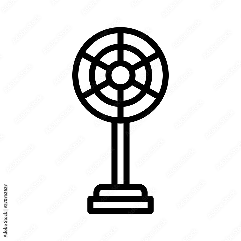 Stand fan vector illustration, Isolated line style icon Stand fan vector illustration, Isolated line style icon