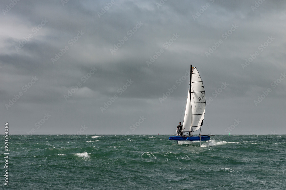 Catamaran volant à foils Catamaran volant à foils