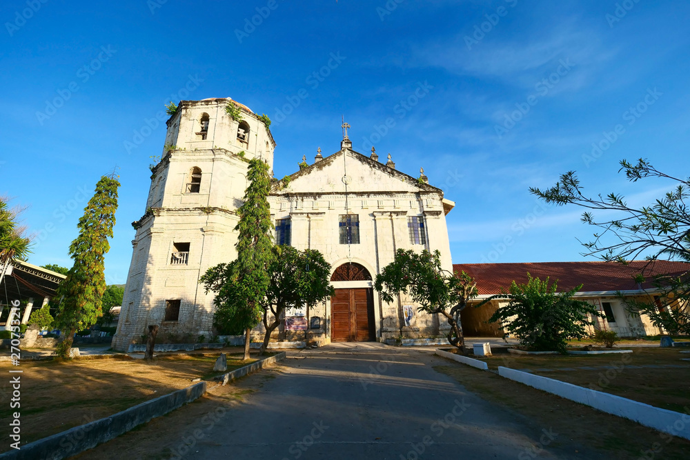 old Catholic church of the Spanish era on the island of Cebu -Our Lady of Immaculate Concepcion Church. Oslob City, Cebu Philippines 
