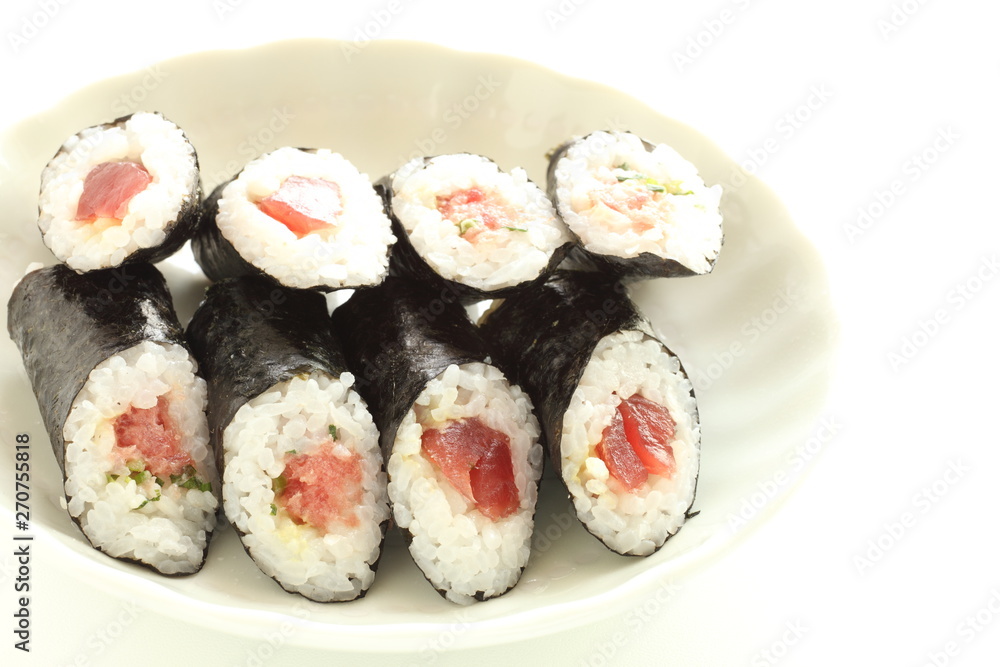 Japanese food, Tuna fish sushi roll Japanese food, Tuna fish sushi roll