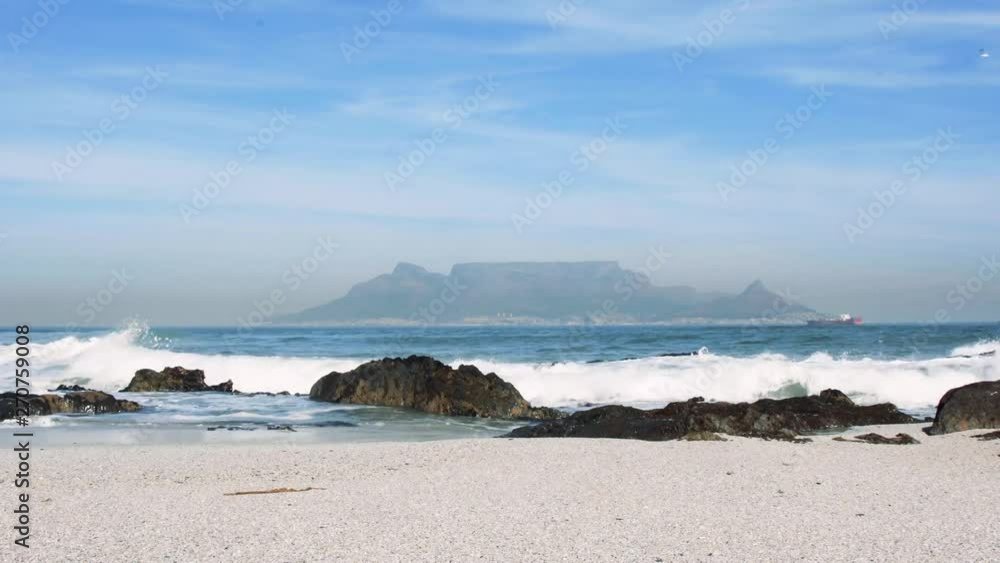 A perfect, calm and beautiful Table Bay with world renowned Table Mountain in the background. A perfect, calm and beautiful Table Bay with world renowned Table Mountain in the background.