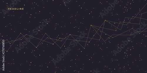 Abstract night starry sky background. Space vector background.