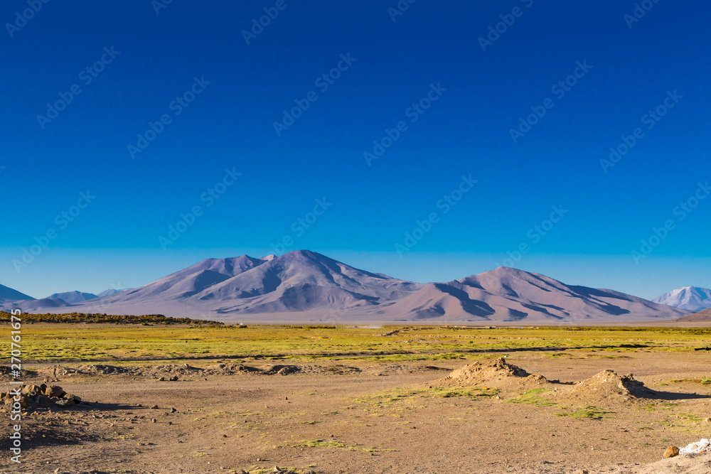 Scenic landscape at Uyuni in Bolivia