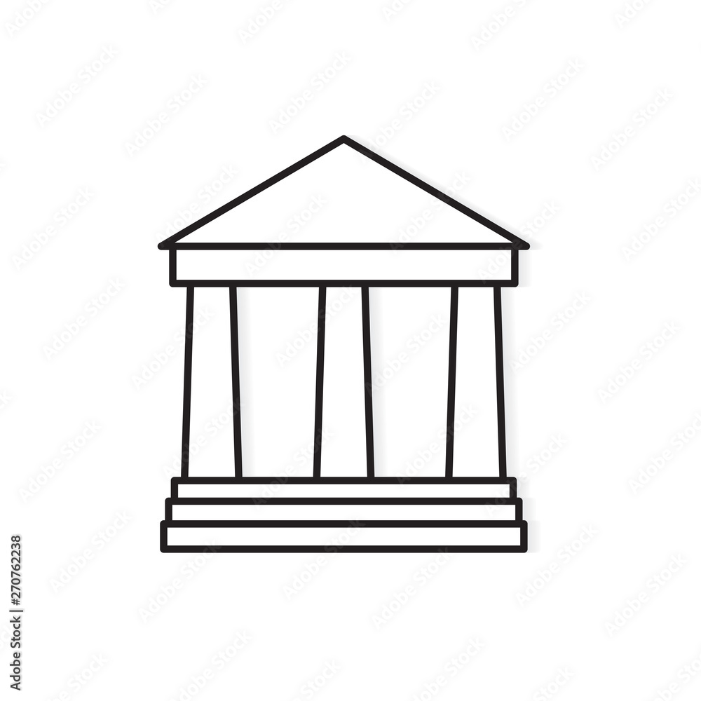 bank building icon icon- vector illustration bank building icon icon- vector illustration