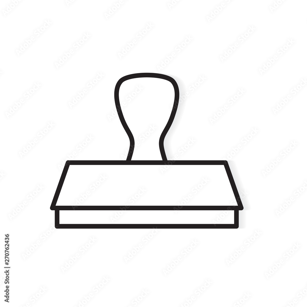 black stamp icon- vector illustration black stamp icon- vector illustration