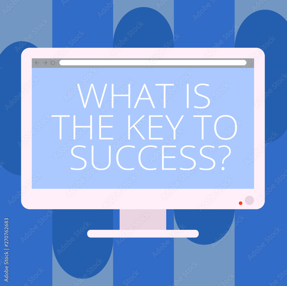 Handwriting text writing What Is The Key To Success. Concept meaning Advices to accomplish goals business experience Blank Computer Desktop Monitor Color Screen Mounted with Progress Bar Handwriting text writing What Is The Key To Success. Concept meaning Advices to accomplish goals business experience Blank Computer Desktop Monitor Color Screen Mounted with Progress Bar