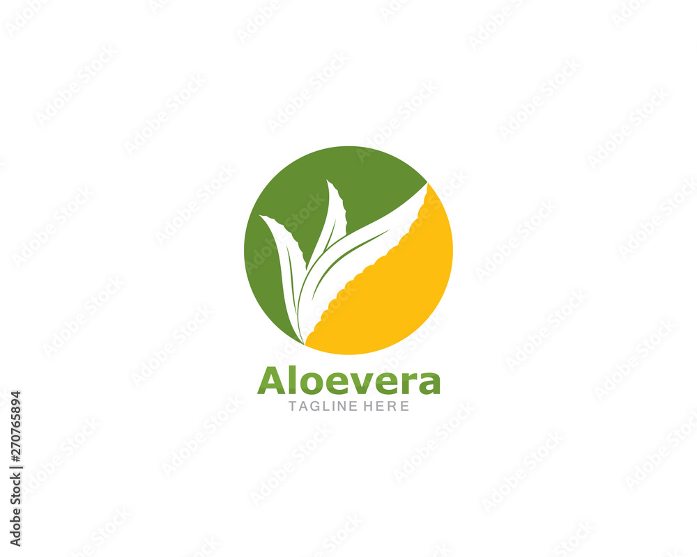 Set of aloevera logo template vector icon concept Set of aloevera logo template vector icon concept
