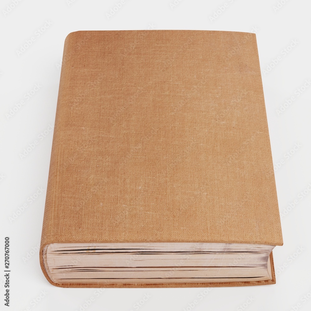 Realistic 3D Render of Blank Book Realistic 3D Render of Blank Book