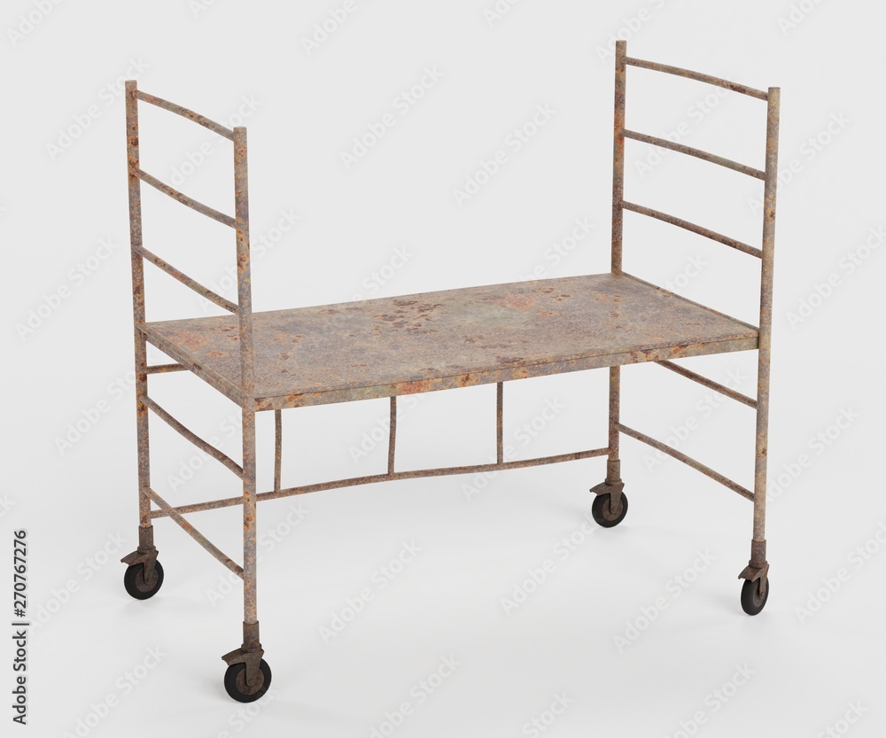 Realistic 3D Render of Metal Scaffolding Realistic 3D Render of Metal Scaffolding