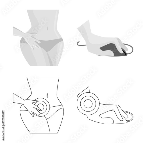 Isolated object of hospital and rendering symbol. Collection of hospital and help stock vector illustration.