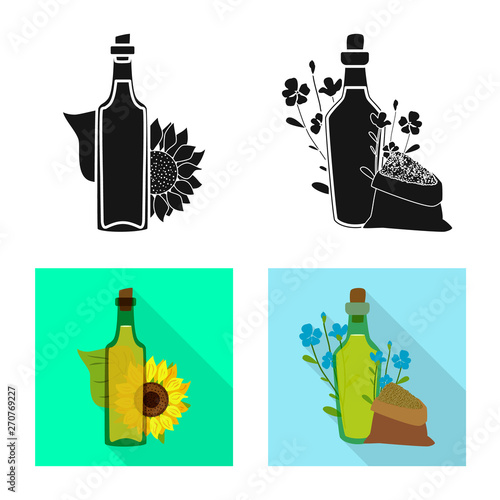 Vector design of healthy  and vegetable  symbol. Collection of healthy  and agriculture stock symbol for web.