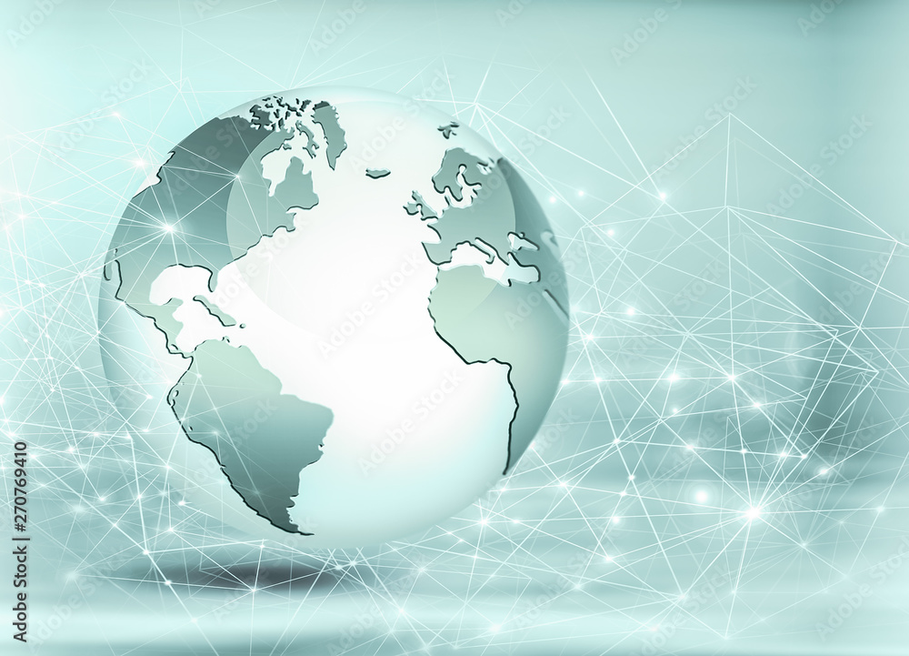 Best Internet Concept of global business. Globe, glowing lines on technological background. Wi-Fi, rays, symbols Internet, 3D illustration Best Internet Concept of global business. Globe, glowing lines on technological background. Wi-Fi, rays, symbols Internet, 3D illustration