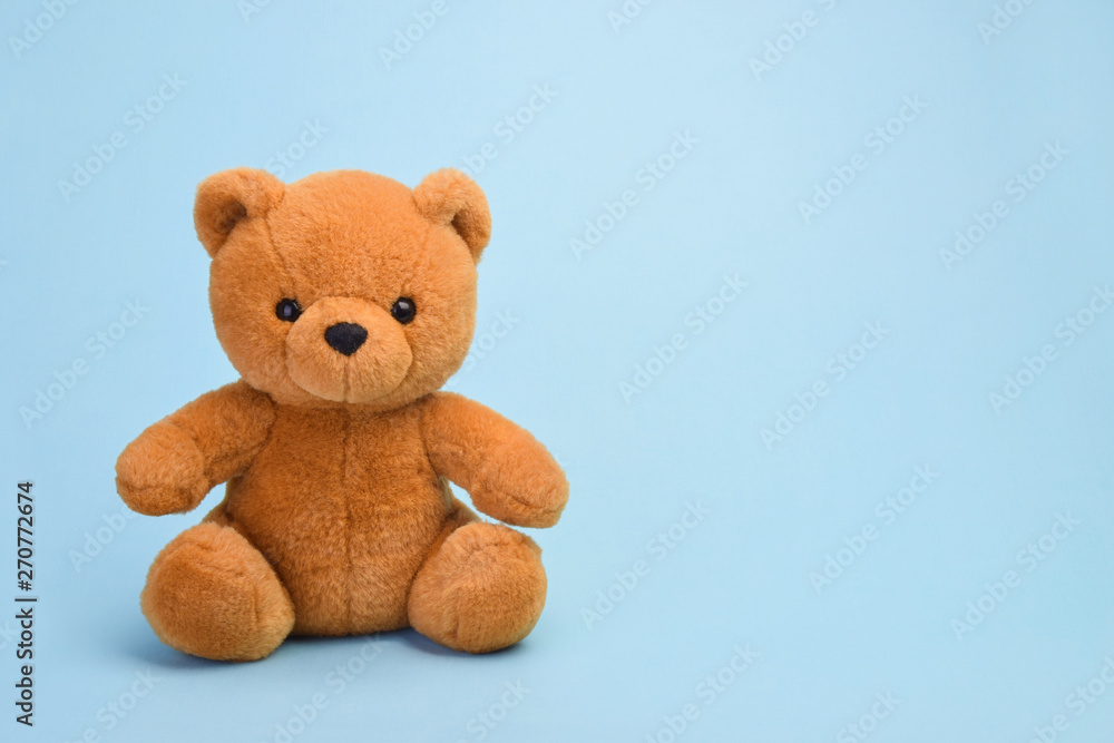 Fototapeta premium Toy teddy bear with copy space