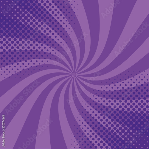 Pop art purple striped background