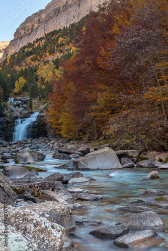Arazas River at Gradas of Soaso  Ordesa and Monte Perdido National Park  Huesca  Spain