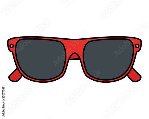 summer sunglasses accessory isolated icon