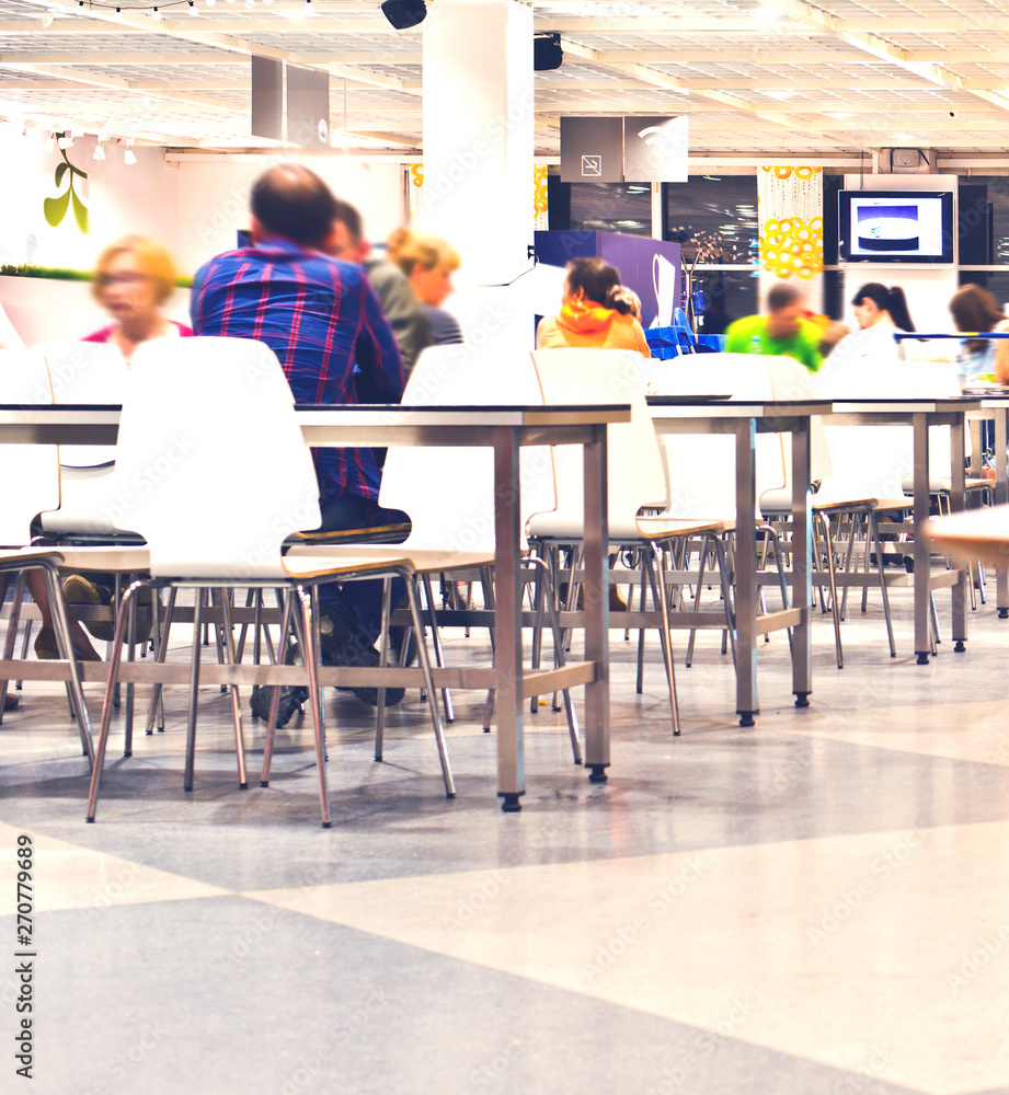 Fototapeta premium canteen diner cafe interior