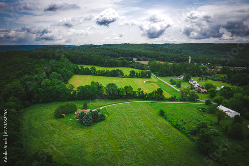 Aerial of Bloomsbury New Jersey photo