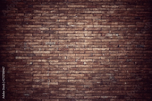 Old vintage retro style bricks wall background and texture.