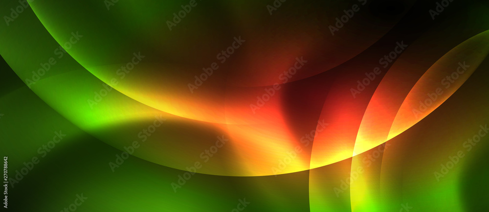 Neon glowing circles vector abstract background Neon glowing circles vector abstract background