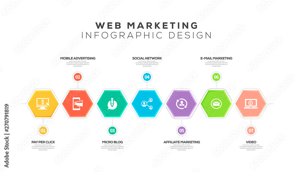 WEB MARKETING INFOGRAPHIC DESIGN WEB MARKETING INFOGRAPHIC DESIGN