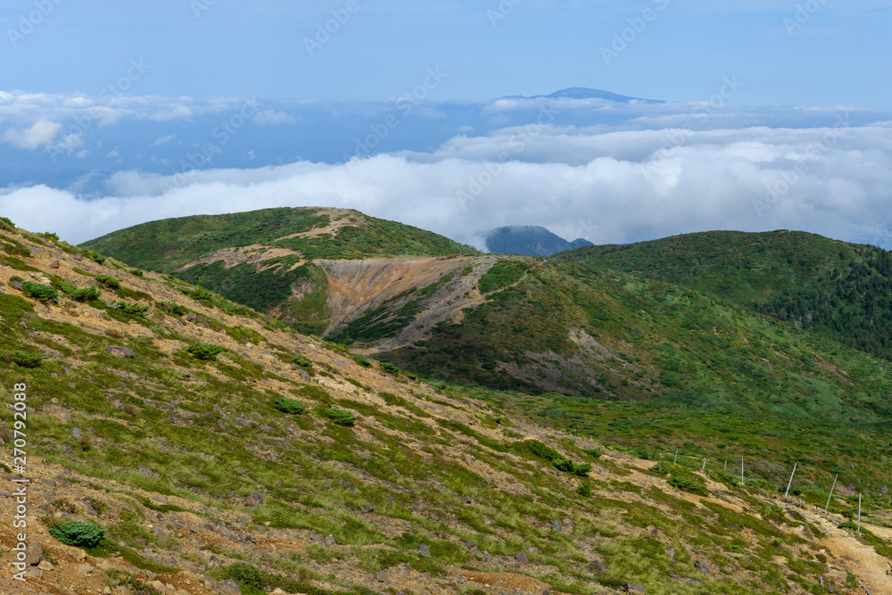 Obraz premium 熊野岳から見た地蔵山