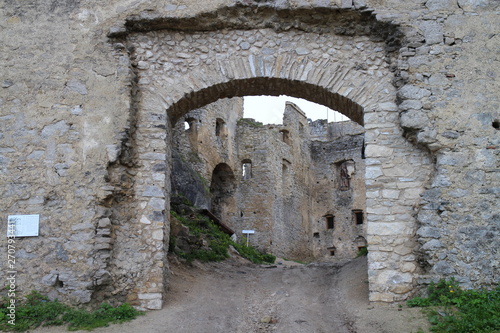 Peréni gate in Lietava castle, Žilina district, Slovakia photo