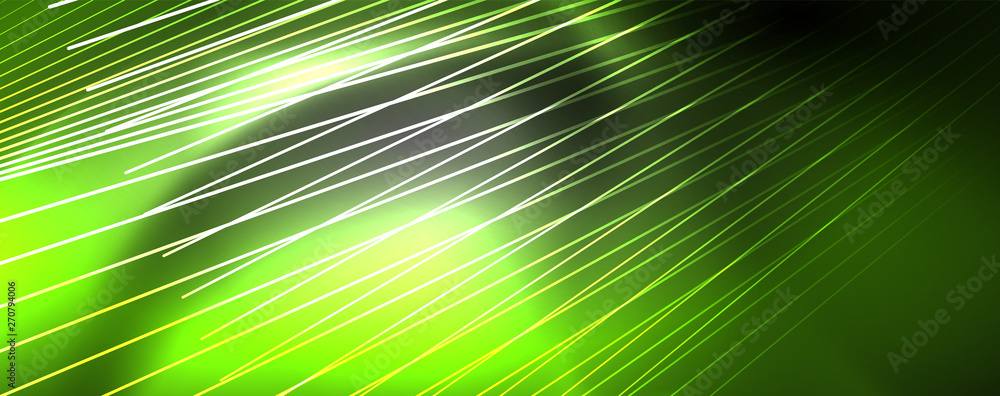 Color light with lines, outer space background, bright rays Color light with lines, outer space background, bright rays