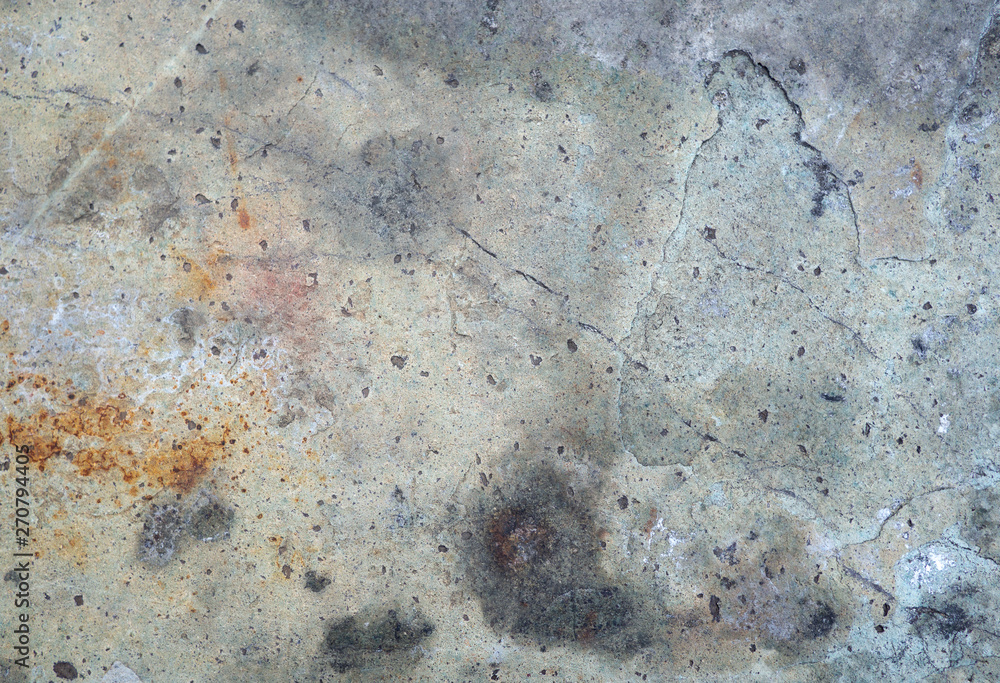 Fototapeta premium Wall in white paint paint, grunge.Texture of old gray concrete wall for background