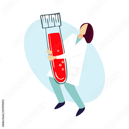 Modern medical hand drawn vector illustration.