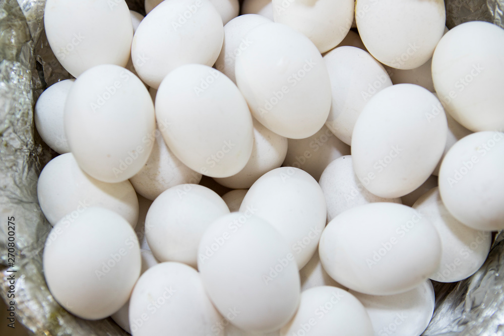 Background of fresh domestic eggs. Organic food Background of fresh domestic eggs. Organic food