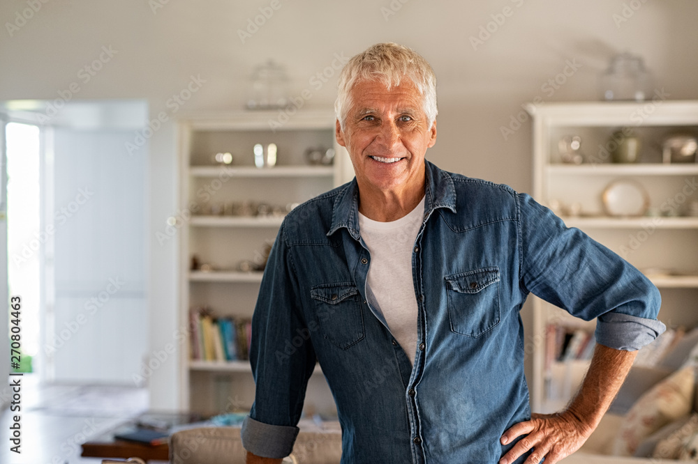 Senior man at home Senior man at home