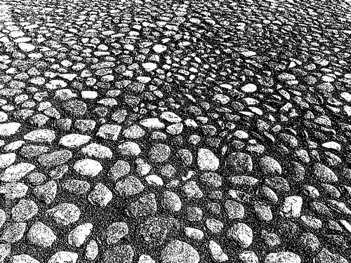 Vector background of surface of stone pavement