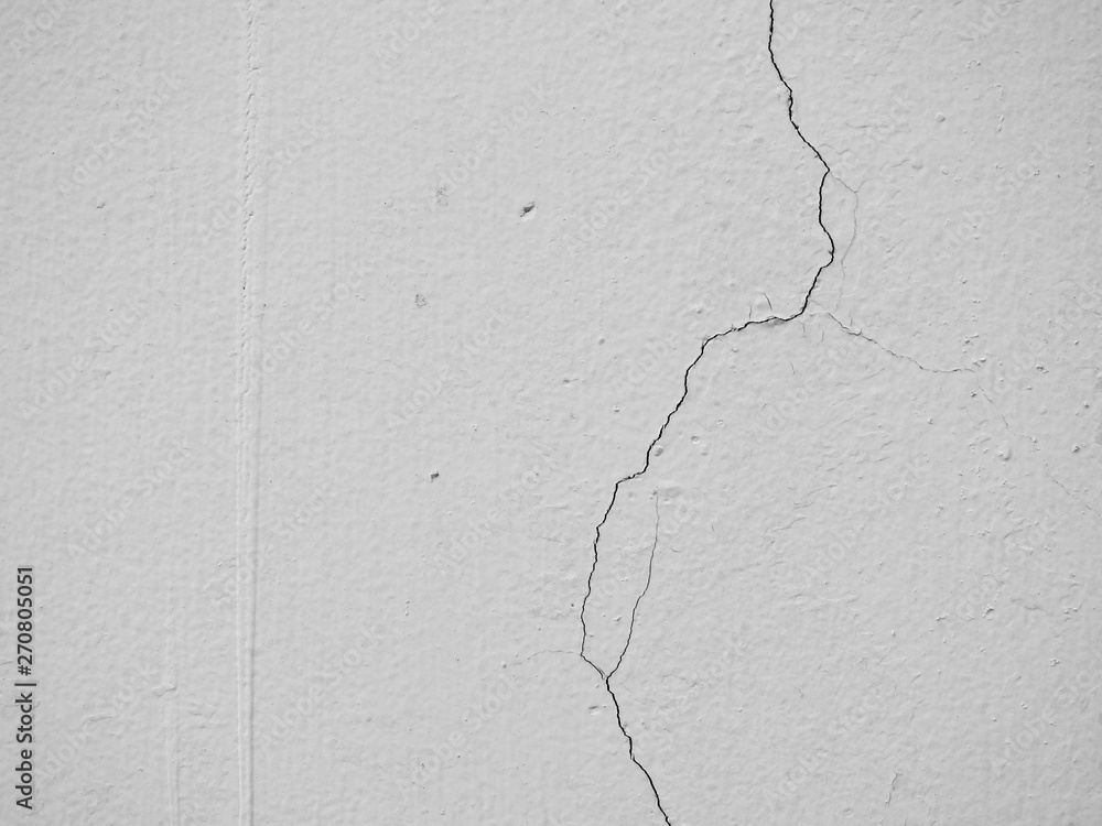 Fototapeta premium white wall with crack texture
