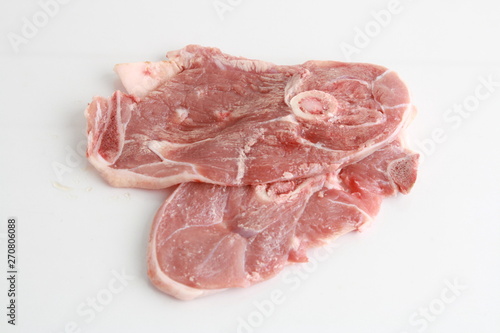 lamb chop rue, from aragon in Spain photo