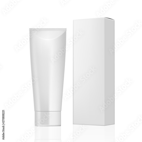 Cosmetic Cream Tube With Paper Packaging Box